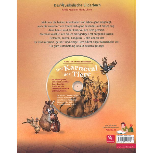 Annette Betz Verlag Der Karneval der Tiere