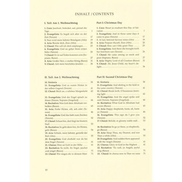 Brenreiter Bach Weihnachts-Oratorium