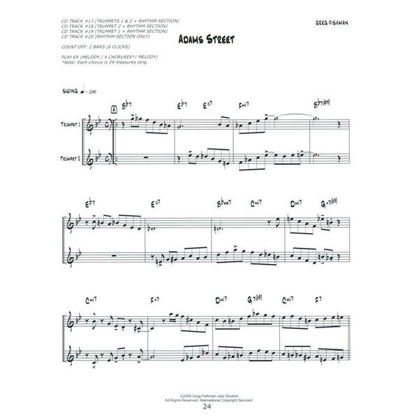 Greg Fishman Jazz Trumpet Duets