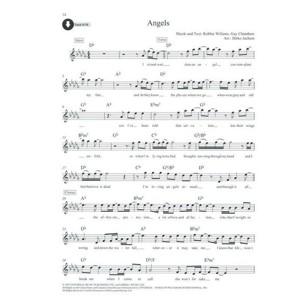 Schott Rock Ballads Alto Sax