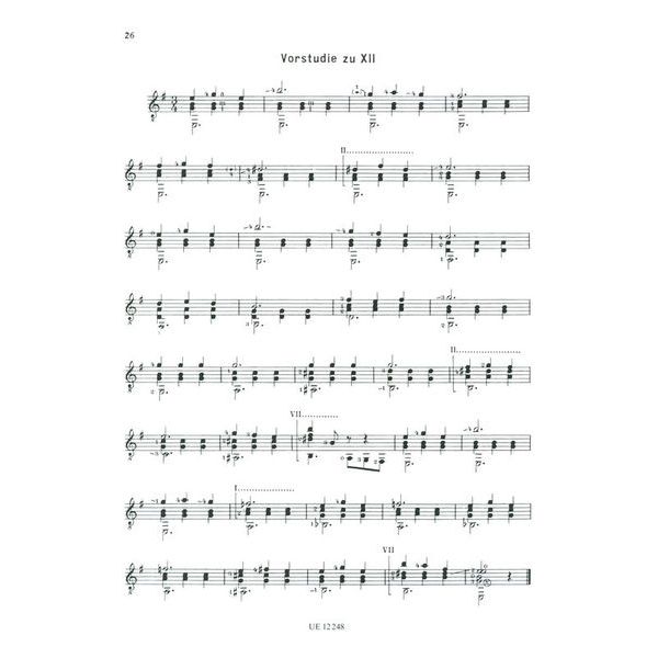 Universal Edition Carcassi Ausgewhlte Etüden
