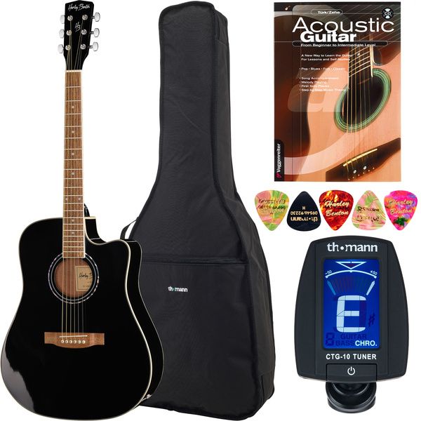 Harley Benton HBD120CEBK Bundle UK