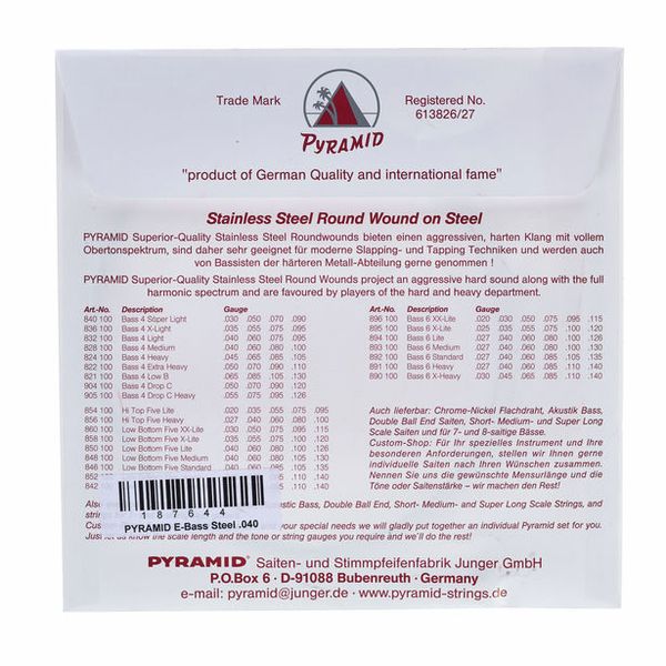 Pyramid 040 Single String bass guitar