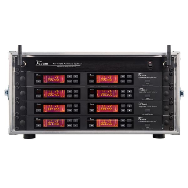 the t.bone free solo PT 660 MHz/8 CH Rack