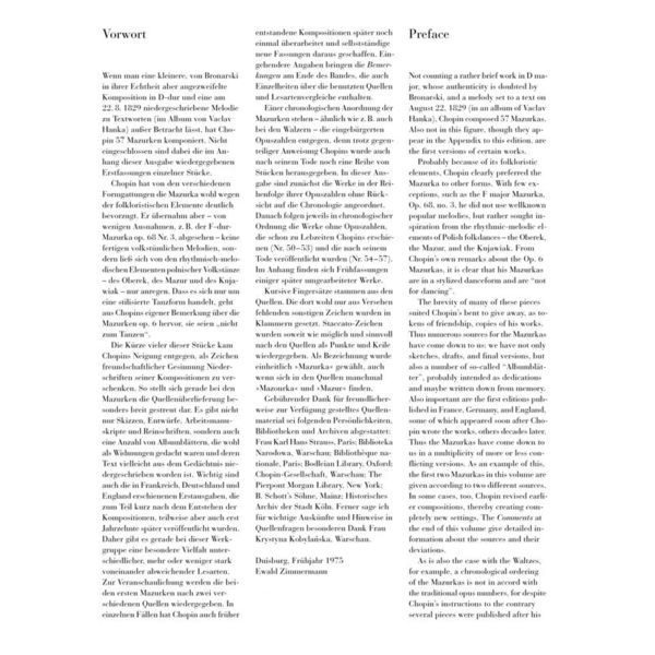 Henle Verlag Chopin Mazurken