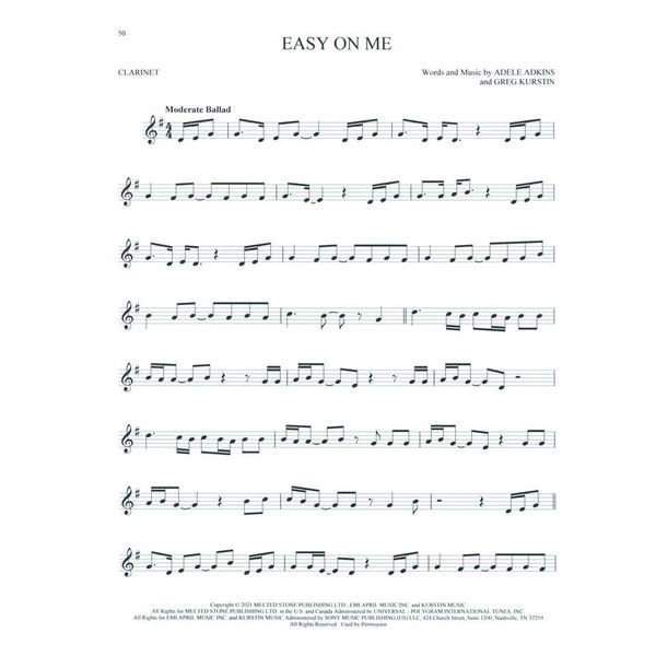 Hal Leonard 101 Top Hits for Clarinet