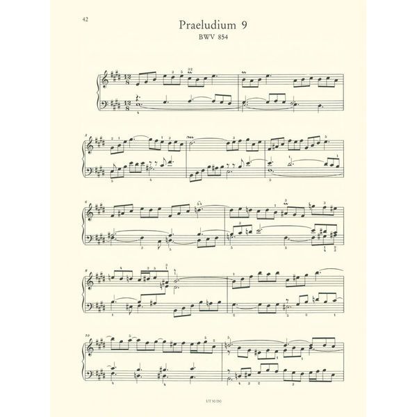 Wiener Urtext Edition Bach Wohltemperierte Klavier 1