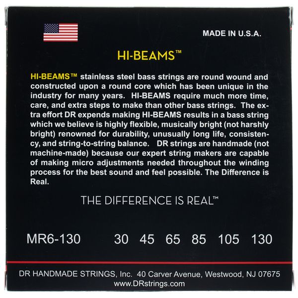 DR Strings Hi-Beams MR6-130