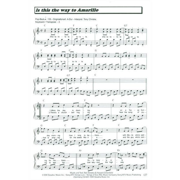 Musikverlag Hildner 100 Hits in C-Dur 2