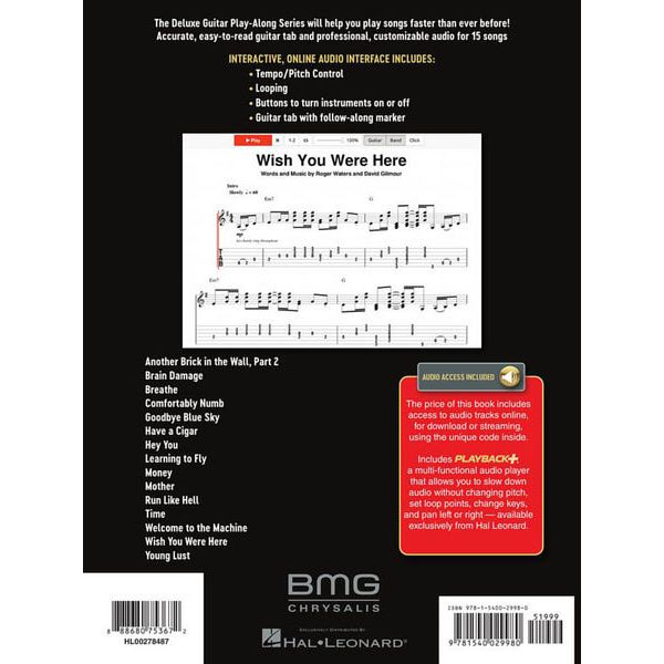 Hal Leonard Pink Floyd Deluxe Guitar