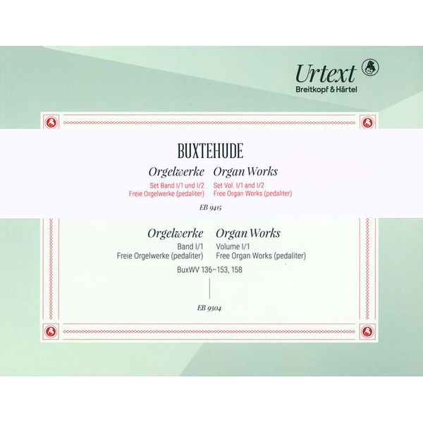Breitkopf & Hrtel Buxtehude Orgelwerke Set 1
