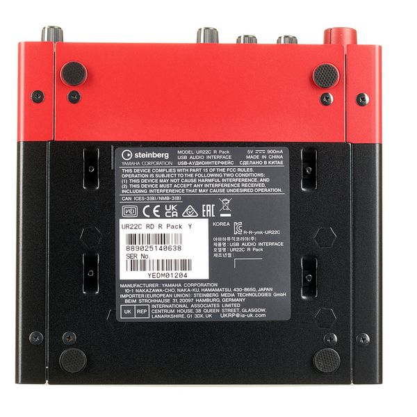 Steinberg UR22C Red Recording Pack