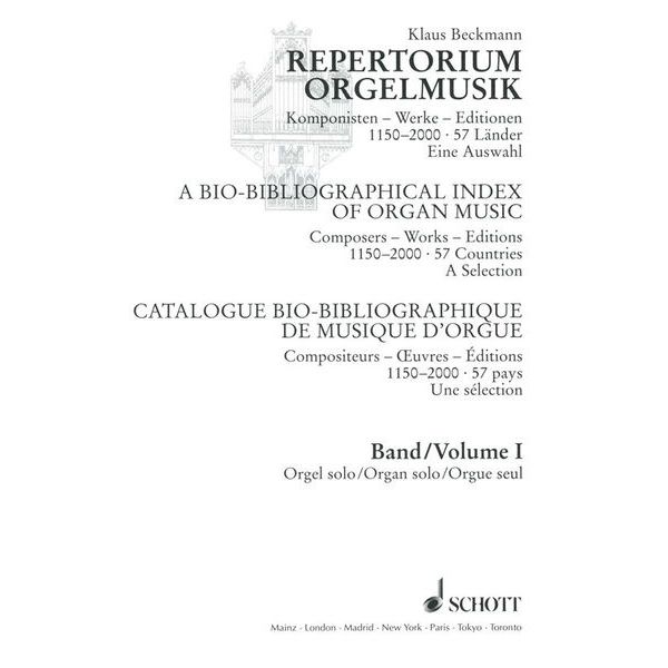 Schott Repertorium Orgelmusik 1+2