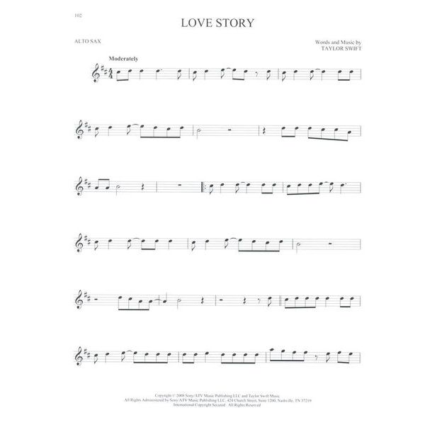 Hal Leonard 101 Hit Songs For Alt Sax