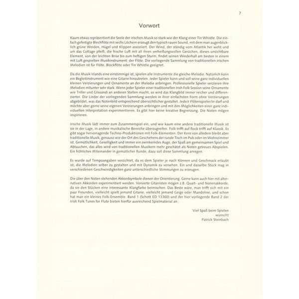 Schott Irish Folk Tunes For Flute 2