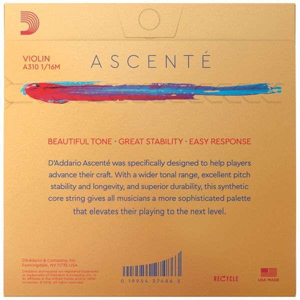 Daddario A310-1/16M Ascente Violin