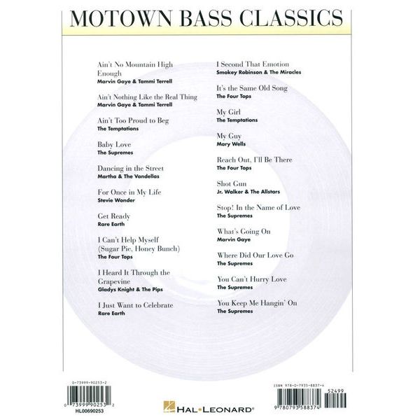 Hal Leonard Motown Bass Classics