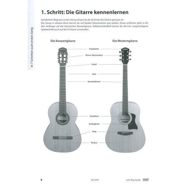 Hage Musikverlag Let's Play Guitar 1
