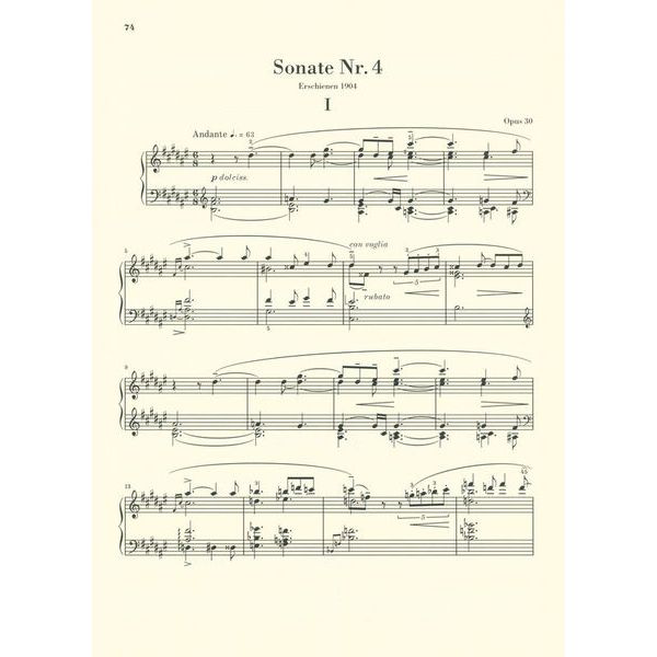 Henle Verlag Skrjabin Klaviersonaten