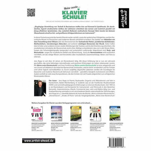 Artist Ahead Musikverlag Meine zweite Klavierschule