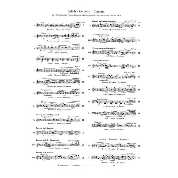 Henle Verlag Chopin Walzer