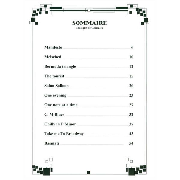 Editions Bourges Chilly Gonzales Note Vol. 2