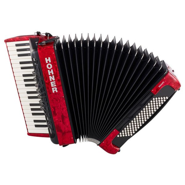 Hohner Bravo III 96 silent key red