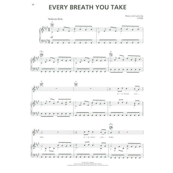 Hal Leonard Pop/Rock Songs