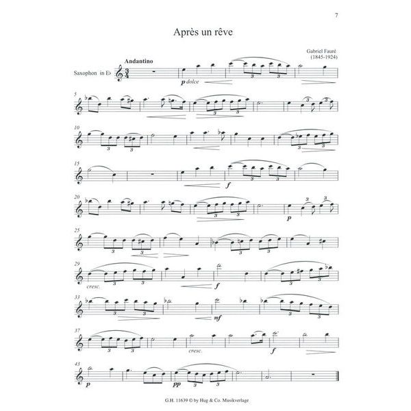 Edition Hug Classic Standards for Sax