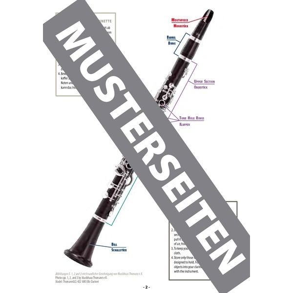 Alfred Music Publishing Grifftabelle Klarinette Oehler