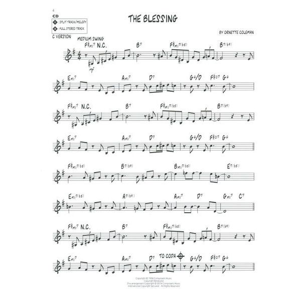 Hal Leonard Jazz Play-Along O. Coleman