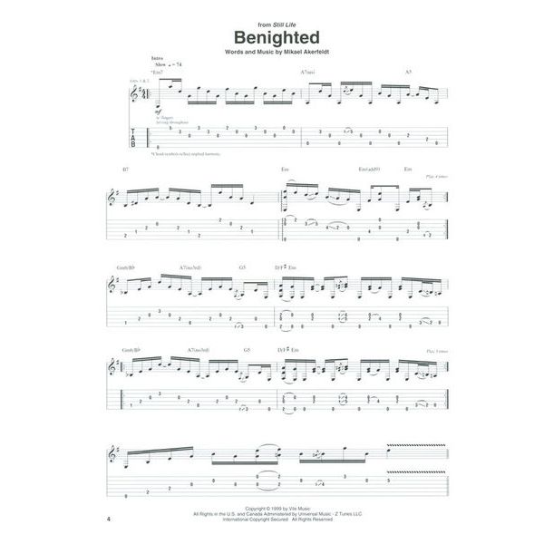 Hal Leonard The Best Of Opeth