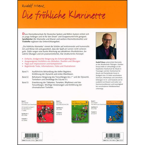 Schott Die Fröhliche Klarinette 1