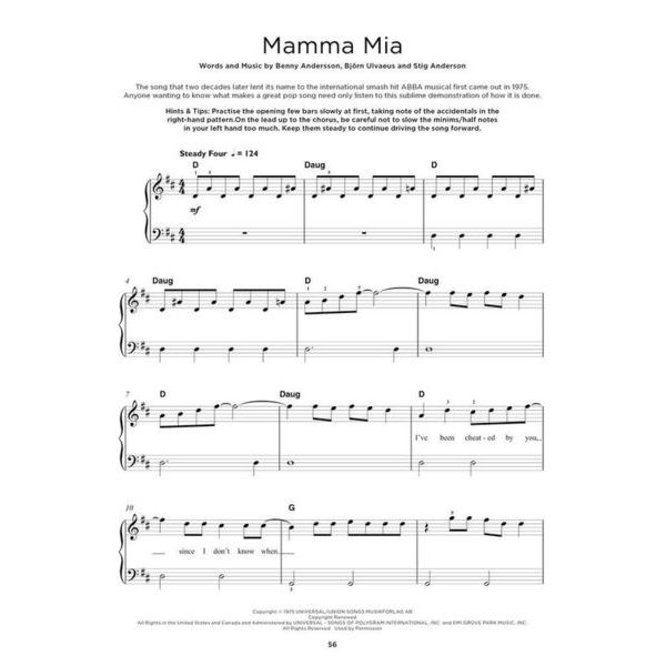 Hal Leonard Really Easy Piano Abba
