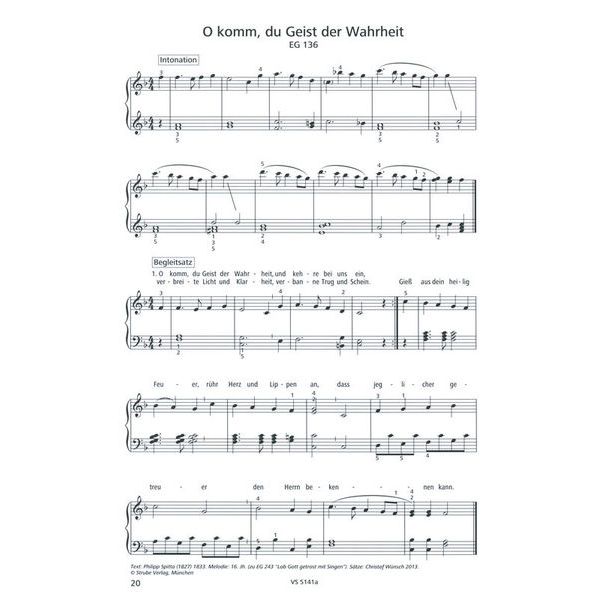 Strube Verlag Klavierbuch Gottesdienst 1