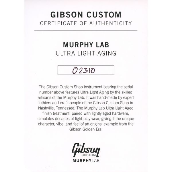 Gibson Les Paul 60 WTB ULA
