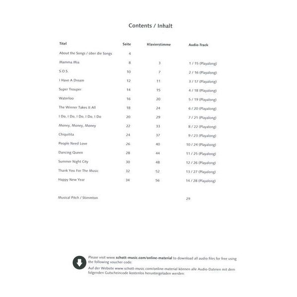 Schott Abba Classics A-Sax