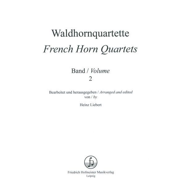 Friedrich Hofmeister Verlag Waldhornquartette 2