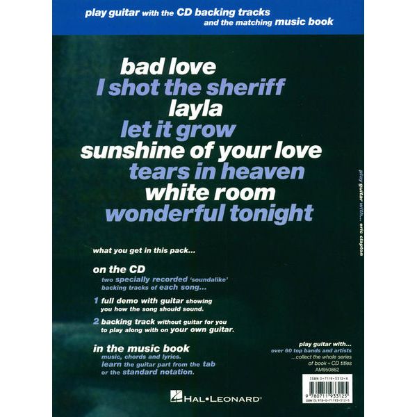 Wise Publications Play Guitar With Eric Clapton