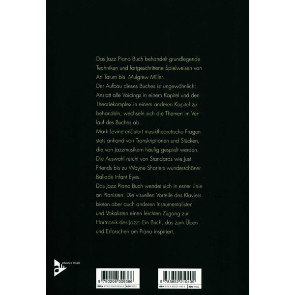Advance Music Das Jazz Piano Buch