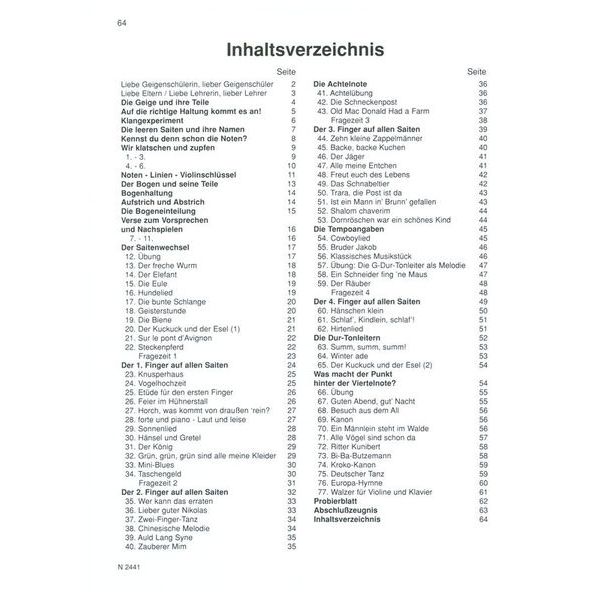 Heinrichshofen Verlag Susi & Eddi Geigenschule 1