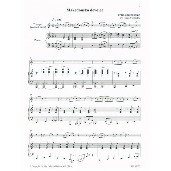 Universal Edition Balkan Play-Along Trumpet