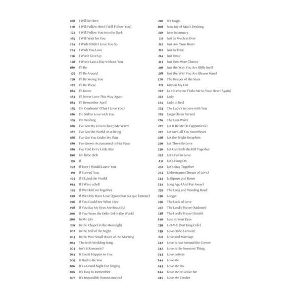 Hal Leonard Wedding & Love Fake Book