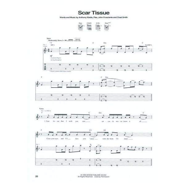 Hal Leonard RHCP Californication Guitar