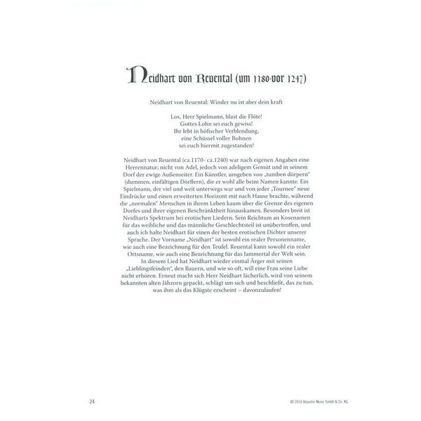 Fingerprint  Das mittelalterlicheLiederbuch