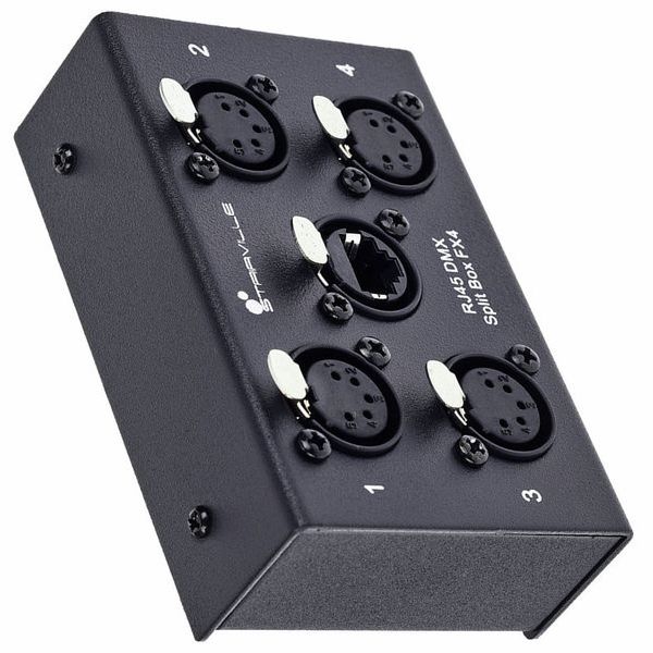 Stairville RJ45 DMX Split Box FX4-5pin