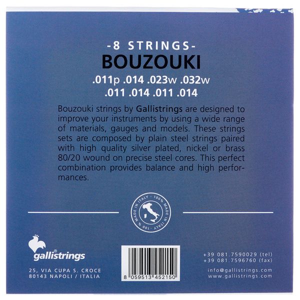 Galli Strings B070 Greek Bouzouki Strings