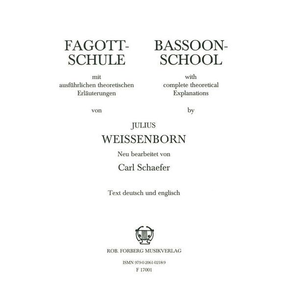 Robert Forberg Musikverlag Fagott-Schule