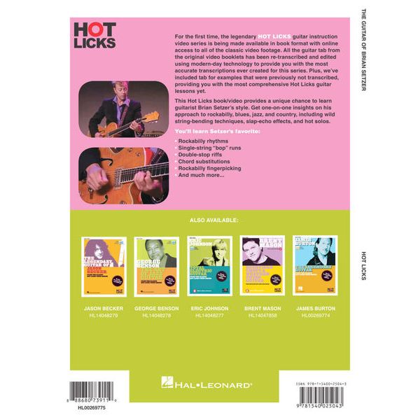 Hal Leonard The Guitar Of Brian Setzer