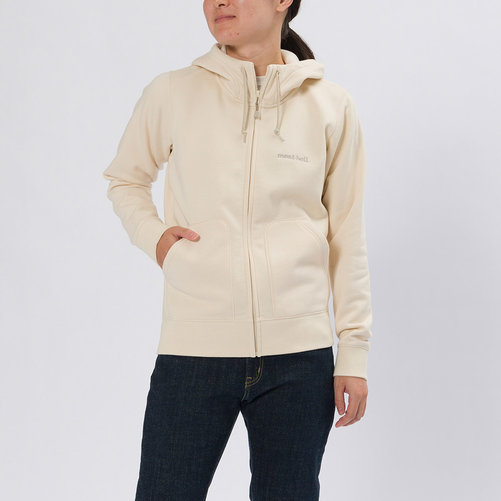 コットン スウェットジップパーカ Women's